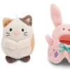 MYMOCHI - PELUCHE CHAT ANGY 8CM AVEC COSTUME DE CACTUS OU DE LAPIN