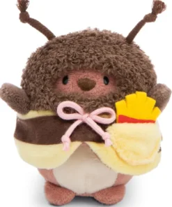 MYMOCHI - PELUCHE OURS NOMO 8CM AVEC FRITES ET COSTUME D'ABEILLE