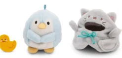 MYMOCHI - PELUCHE PINGOUIN WADDLE8 CM AVEC COSTUME