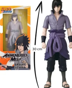 NARUTO - ANIME HEROES - FIGURINE MEGA SASUKE 30 CM