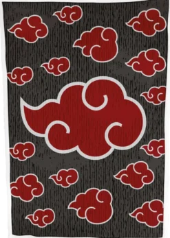NARUTO PLAID SHERPA NUAGE AKATSUKI