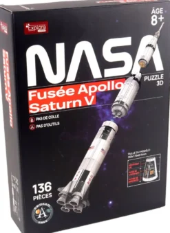 NASA - MAQUETTE 3D MISSION APOLLO SATURNE V136 PIECES