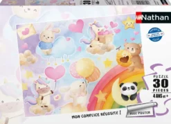 NATHAN PUZZLE 30 PIECES - ARC-EN-CIEL DES ANIMAUX