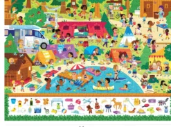NATHAN PUZZLE 100 PIECES - AU CAMPING - CHERCHE ET TROUVE