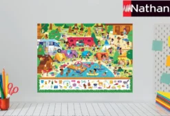 NATHAN PUZZLE 100 PIECES - AU CAMPING - CHERCHE ET TROUVE