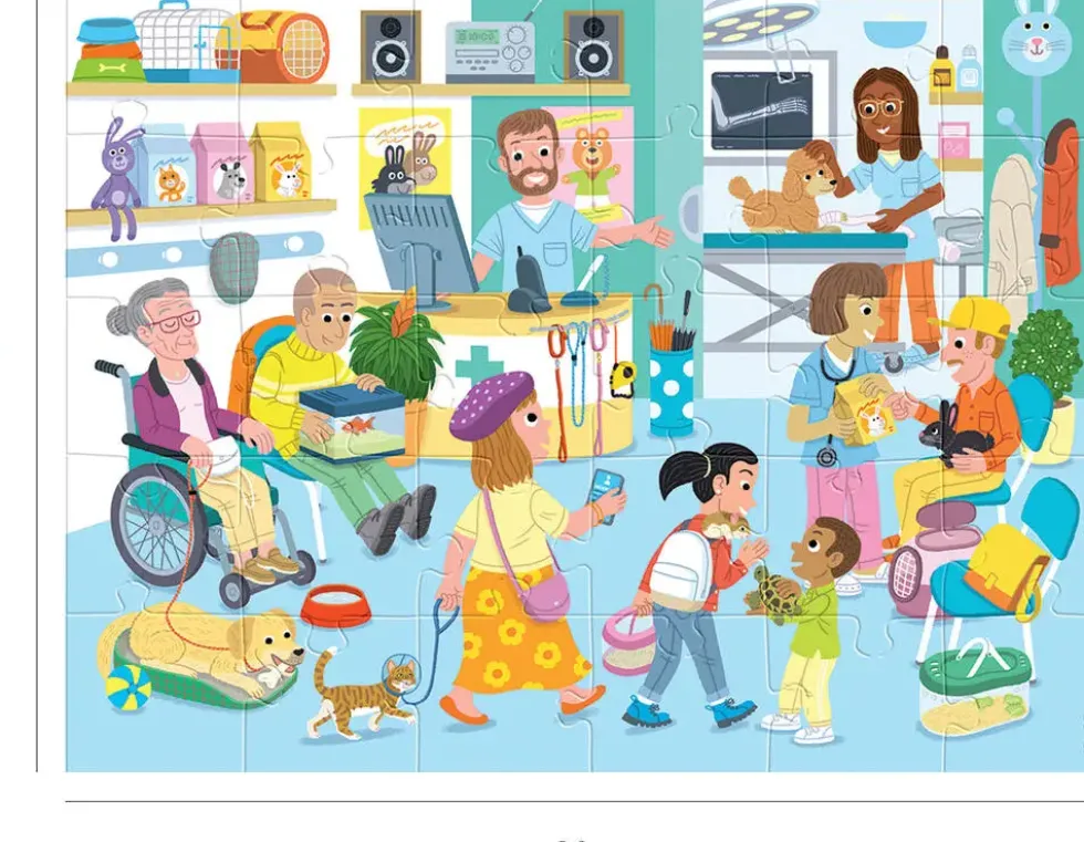 NATHAN PUZZLE 30 PIECES - DANS LA CLINIQUE VETERINAIRE