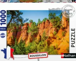 NATHAN PUZZLE 1000 PIECES - LE SENTIER DES OCRES DE ROUSSILLON - COLLECTION REGIONS DE FRANCE