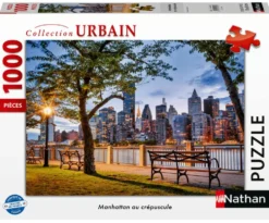 NATHAN PUZZLE 1000 PIECESMANHATTAN AU CREPUSCULE