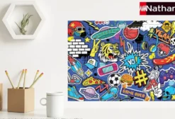 NATHAN PUZZLE 250 PIECESSTICKERS ET GRAFFITIS