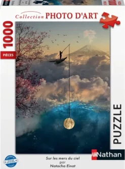 NATHAN PUZZLE 1000 PIECES - SUR LES MERS DU CIEL -NATACHA EINAT