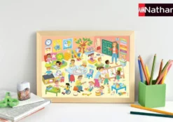 NATHAN PUZZLE 30 PIECES - UNE JOURNEE A L'ECOLE