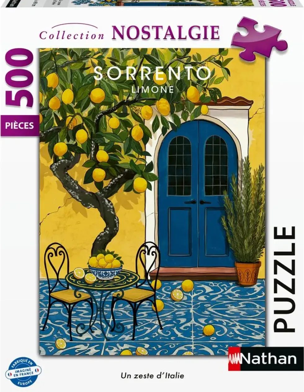 NATHAN PUZZLE 500 PIECES - UN ZESTE D’ITALIE