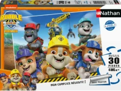 NATHAN - RUBEN ET CIE - PUZZLE 30 PIECESHEROS DU CHANTIER