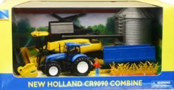 NEW HOLLAND - COFFRET MOISSEURSE BATTEUSE CR9090 TRACTEUR ET SILO
