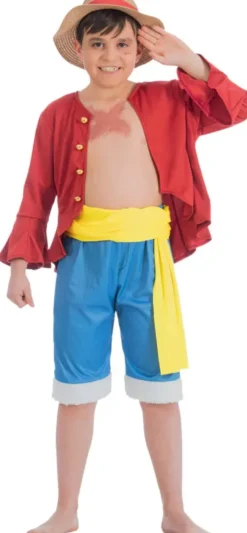 ONE PIECE©DEGUISEMENT LUFFY TAILLE 152 CM