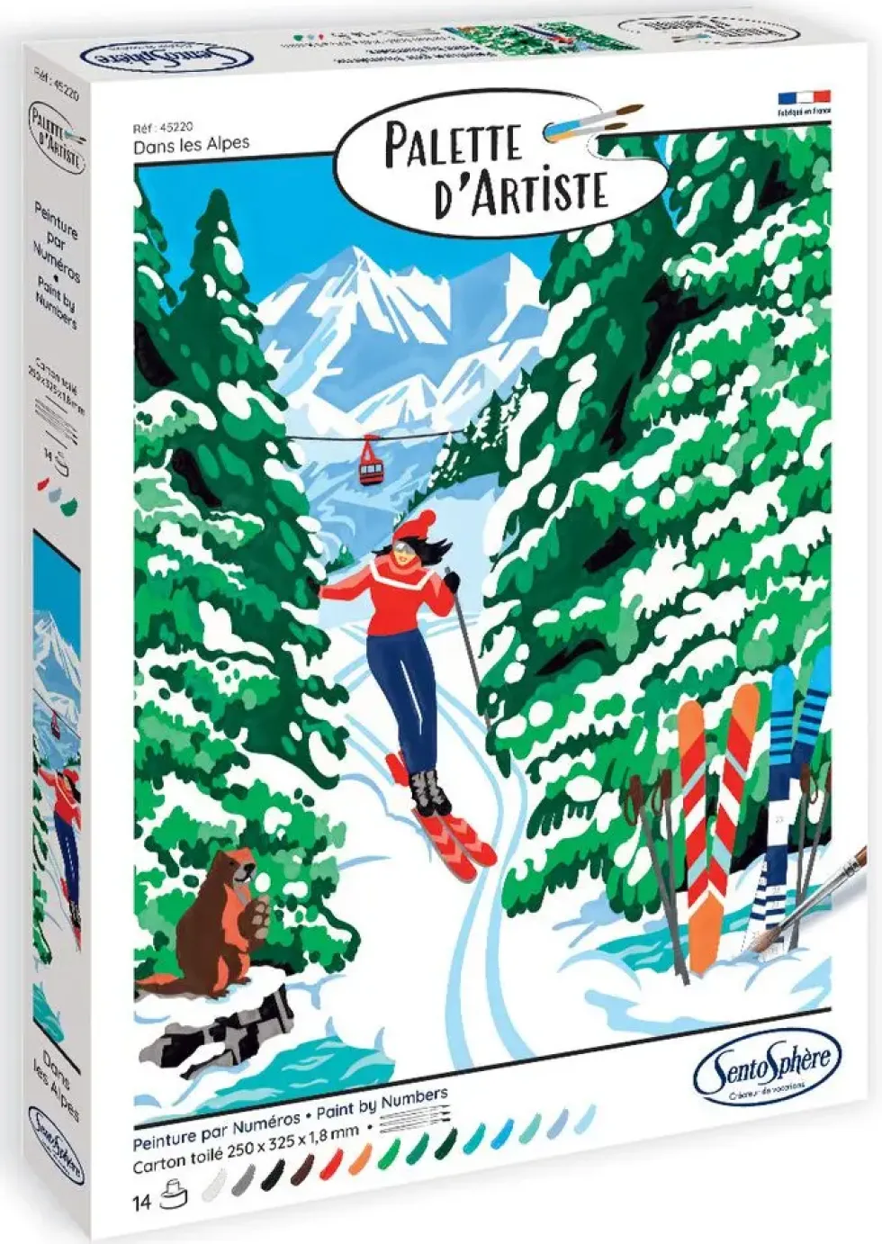 PALETTE D'ARTISTE DANS LES ALPES
