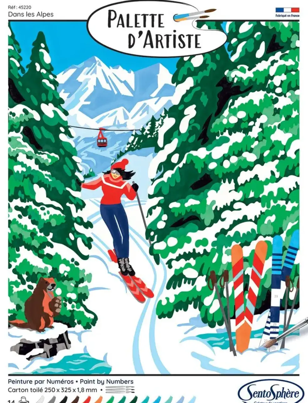 PALETTE D'ARTISTE DANS LES ALPES
