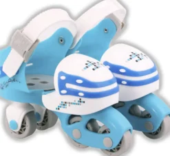 PATINS EVOLUTIFS ET AJUSTABLES BLEU POINTURE 25-32