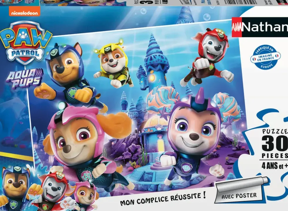 PAT'PATROUILLE - NATHAN PUZZLE 30 PIECES - MISSION SOUS-MARINE