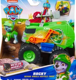 PAT' PATROUILLE - VEHICULE + FIGURINE RESCUE WHEELS ROCKY