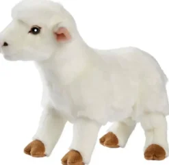 PELUCHE AGNEAU BLANC 28 CM