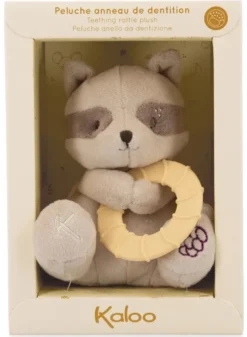 PELUCHE ANNEAU DENTITON RATON LAVEUR
