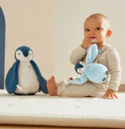 PELUCHE CALIN MANCHOTS BLEUS