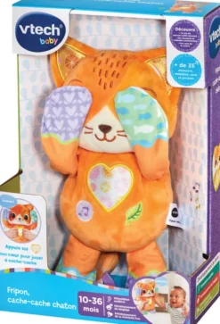 PELUCHE FRIPON CACHE-CACHE CHATON