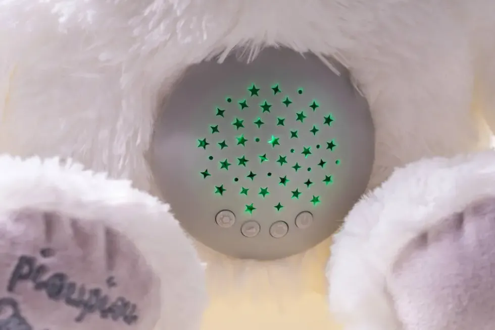 PELUCHE GASTON MON OURSON MUSICAL PROJECTEUR D'ETOILES