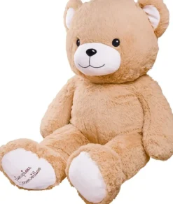 PELUCHE GASTON OURS BEIGE - 100 CM MADE IN FRANCE