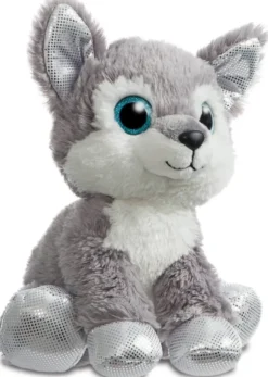 PELUCHE HUSKY GLITTER 24 CM