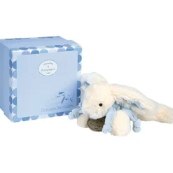 PELUCHE LAPIN BONBON BLEU 20 CM