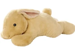 PELUCHE LAPIN COUCHE 50 CM