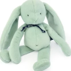 PELUCHE - LAPIN MELOE 37 CM - VERT SAUGE