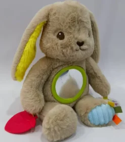 PELUCHE LAPIN 5 SENS - 25CM