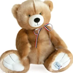 PELUCHE L'OURS FRANCAIS 50 CM - CHAMPAGNE