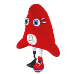 PELUCHE MASCOTTE LESPHRYGES - JEUX PARALYMPIQUES PARIS 2024 - 28 CM
