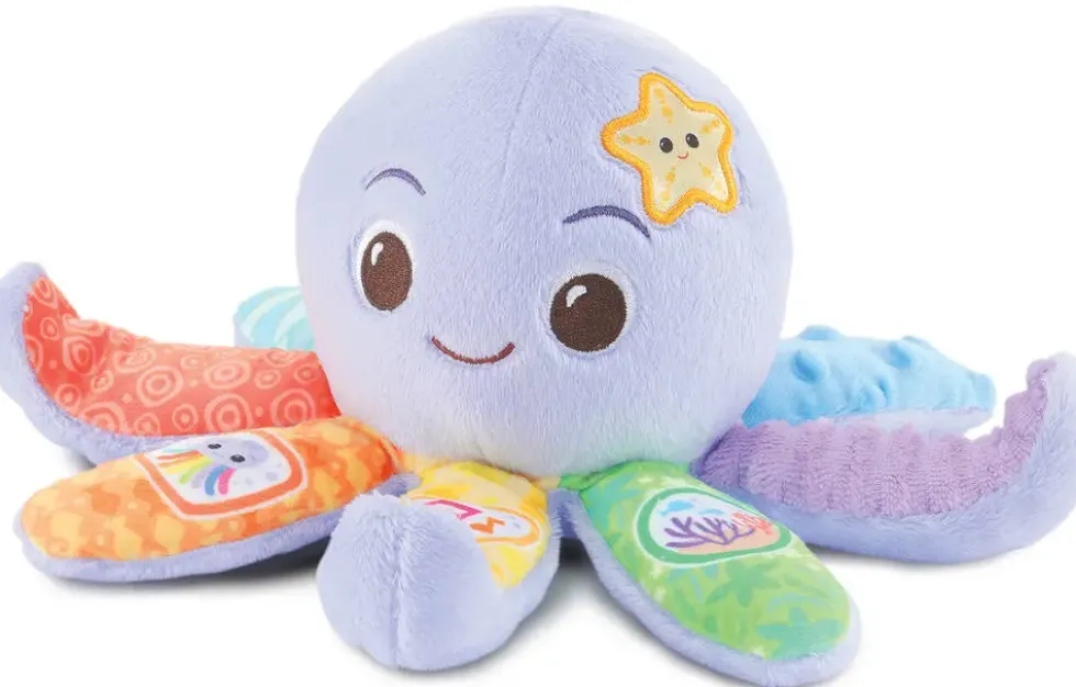 PELUCHE - PIEUVRE MUSICALE LILA