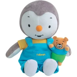 PELUCHE T'CHOUPI 30 CM AVEC OURSON