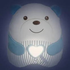 PELUCHE TENDRE OURSON BLEU