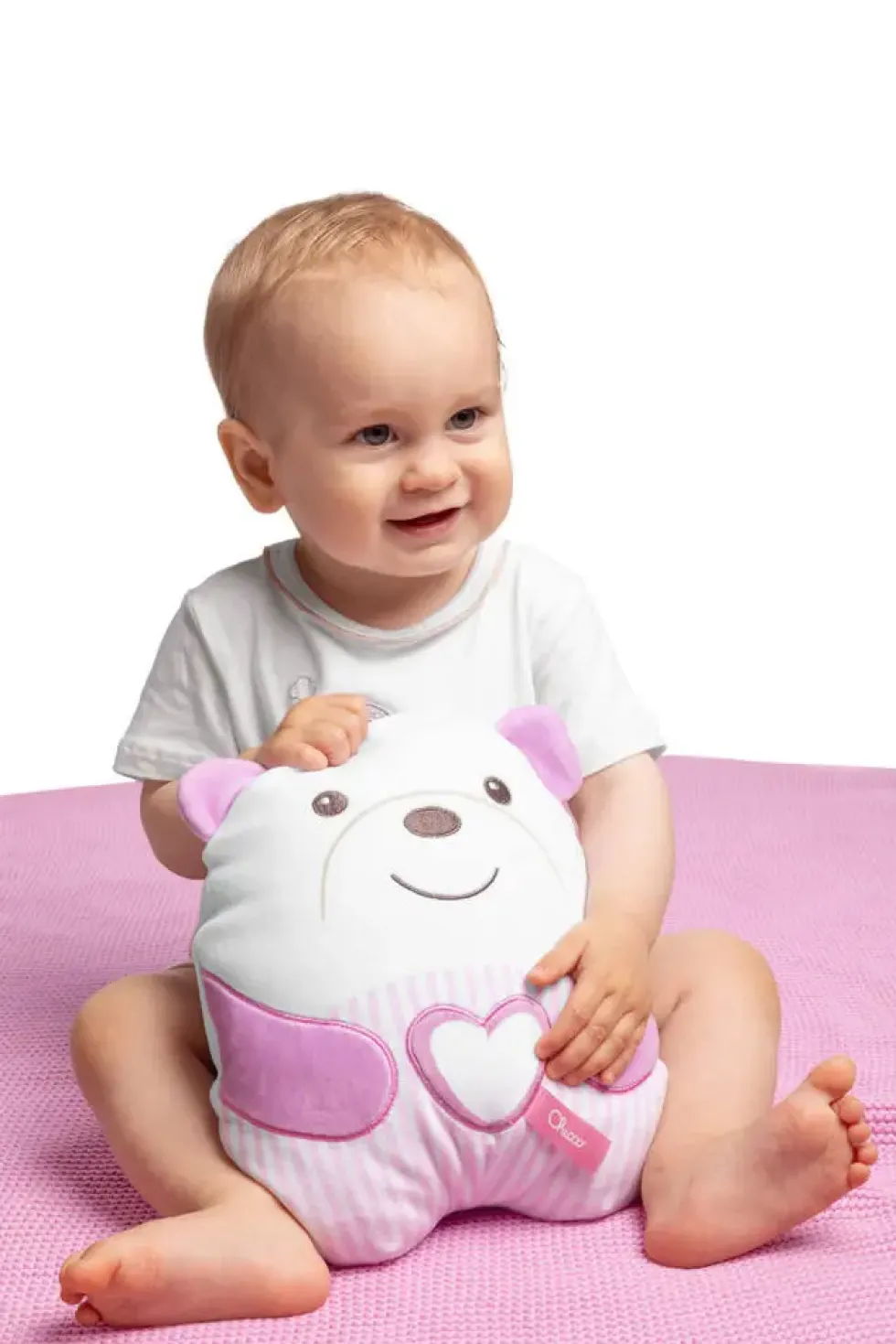 PELUCHE TENDRE OURSON ROSE