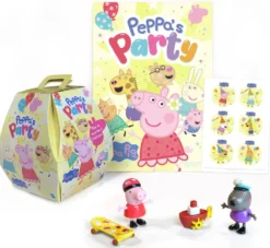 PEPPA PIGBOITE SURPRISE AVEC FIGURINES STICKERS ET POSTER