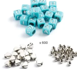 PERLES ALPHABET, ARGENT