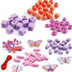 PERLES BOIS - PAPILLONS