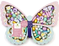 PERLES - COFFRET PERLES BOIS PAPILLON