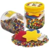 PERLES MIDI POT JAUNE DE 4000 + 3 PLAQUES COULEURS