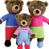 PETIT OURS BRUN COFFRET FAMILLE 3 PELUCHES 19CM
