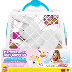 PETS ALIVE - PELUCHE MOMMY BUNNY & BABY SURPRISE