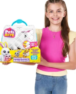 PETS ALIVE - PELUCHE MOMMY BUNNY & BABY SURPRISE