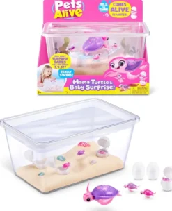 PETS ALIVE - SET MAMAN TORTUE ET BEBE SURPRISE